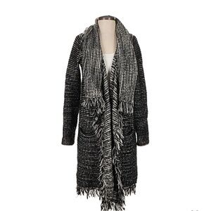 Vince Wool Fringe Cardigan
